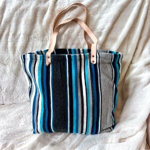 ⭐️ Rodan + Fields Large Striped Textile Tote Bag